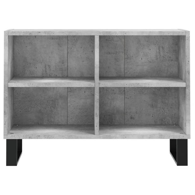 The Living Store Tv-meubel Praktisch tv-meubel - 69.5 x 30 x 50 cm - Betongrijs