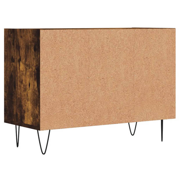 vidaXL Tv-meubel 69,5x30x50 cm bewerkt hout gerookt eikenkleurig