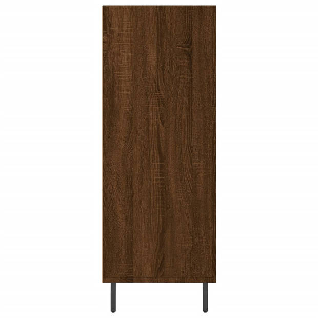 vidaXL Schappenkast 69,5x32,5x90 cm bewerkt hout bruin eikenkleur