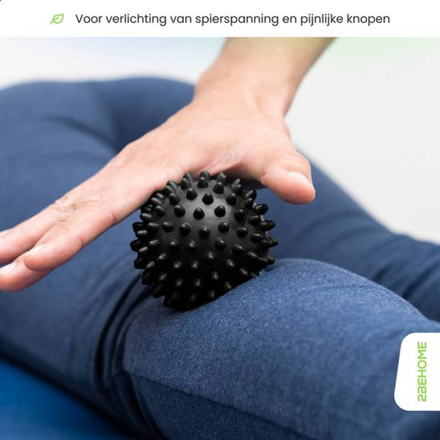 2BEHEALTHY Stevige Spijkermat met Kussen en Triggerpoint Bal - Inclusief opbergzak met handvat - Acupressuur mat