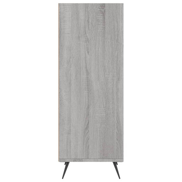 vidaXL Schappenkast 34,5x32,5x90 cm bewerkt hout grijs sonoma eiken