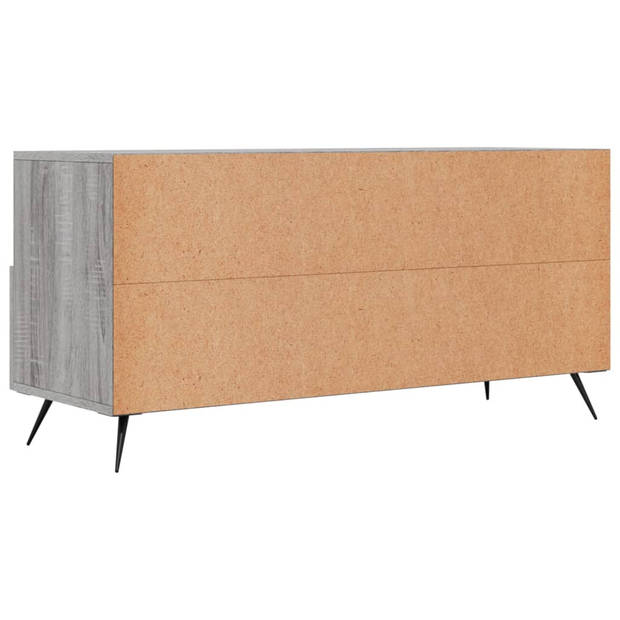 The Living Store TV-meubel - Trendy - Televisiekast - 102 x 36 x 50 cm (B x D x H) - Grijs Sonoma Eiken