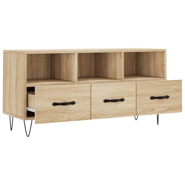 The Living Store tv-meubel - TV-meubel - 102 x 36 x 50 cm - Sonoma eiken