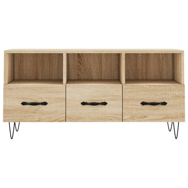 The Living Store tv-meubel - TV-meubel - 102 x 36 x 50 cm - Sonoma eiken