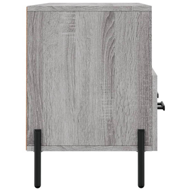 vidaXL Tv-meubel 102x36x50 cm bewerkt hout grijs sonoma eikenkleurig