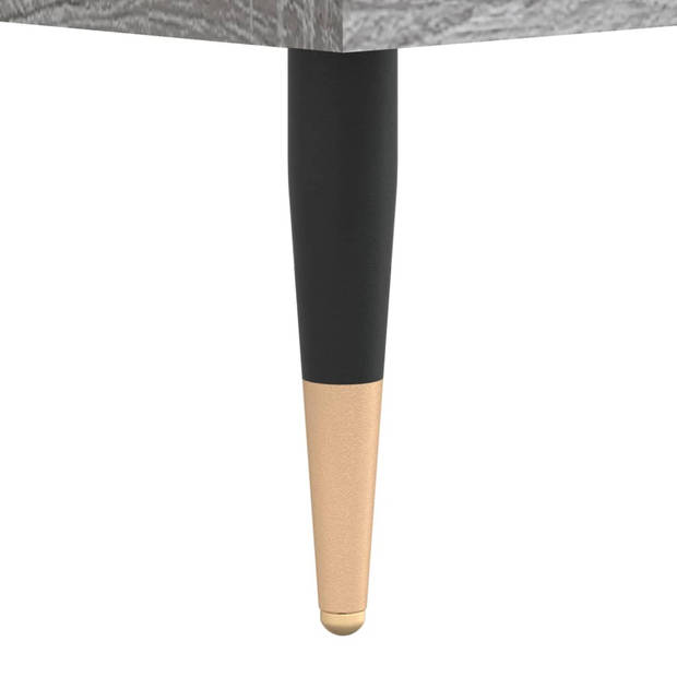 vidaXL Salontafel 90x60x35 cm bewerkt hout grijs sonoma eikenkleurig