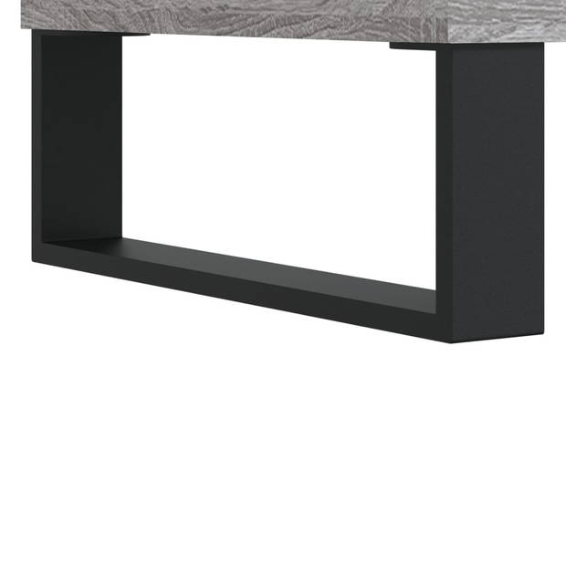 The Living Store TV-meubel - Grijs Sonoma Eiken - 103.5 x 30 x 50 cm - Opbergruimte - Stabiel tafelblad