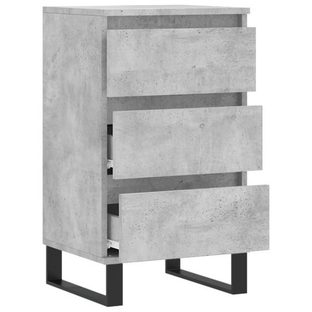 vidaXL Dressoir 40x35x70 cm bewerkt hout betongrijs
