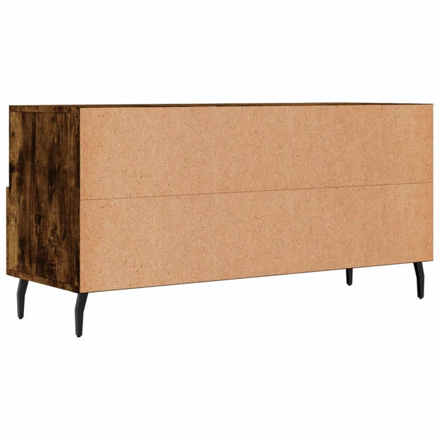 vidaXL Tv-meubel 102x36x50 cm bewerkt hout gerookt eikenkleurig