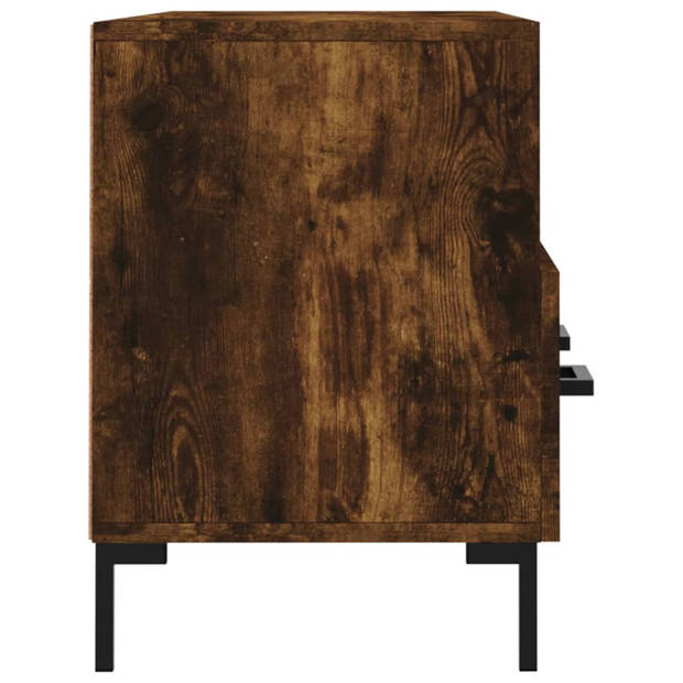 vidaXL Tv-meubel 102x36x50 cm bewerkt hout gerookt eikenkleurig