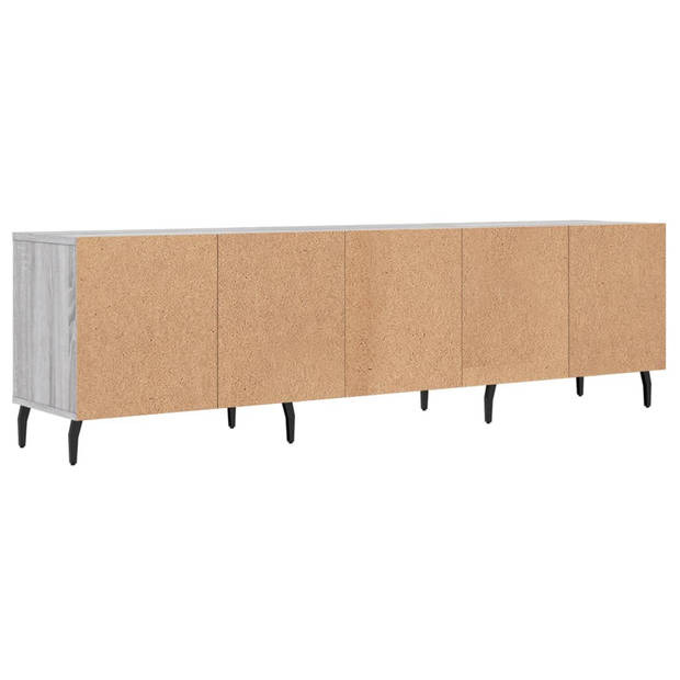 vidaXL Tv-meubel 150x30x44,5 cm bewerkt hout grijs sonoma eikenkleurig