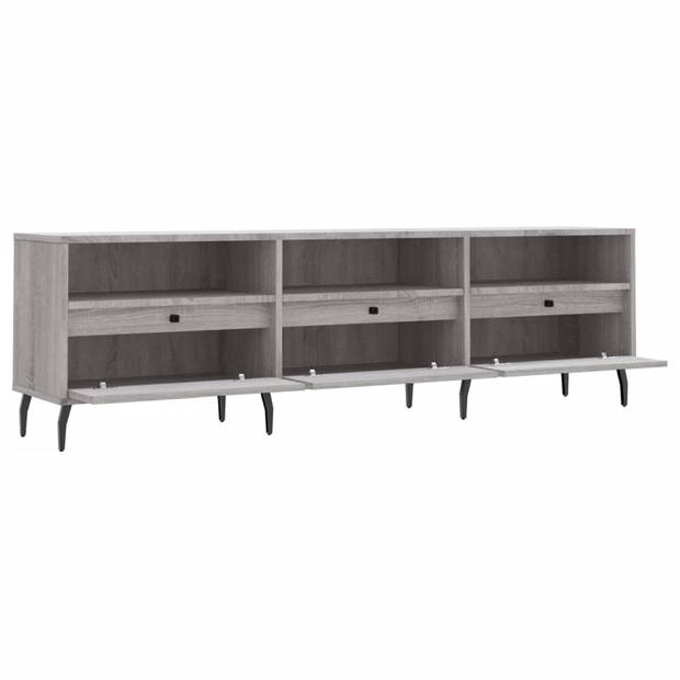 The Living Store TV-meubel - Sonoma eiken - 150 x 30 x 44.5 cm - opbergruimte en stabiel tafelblad