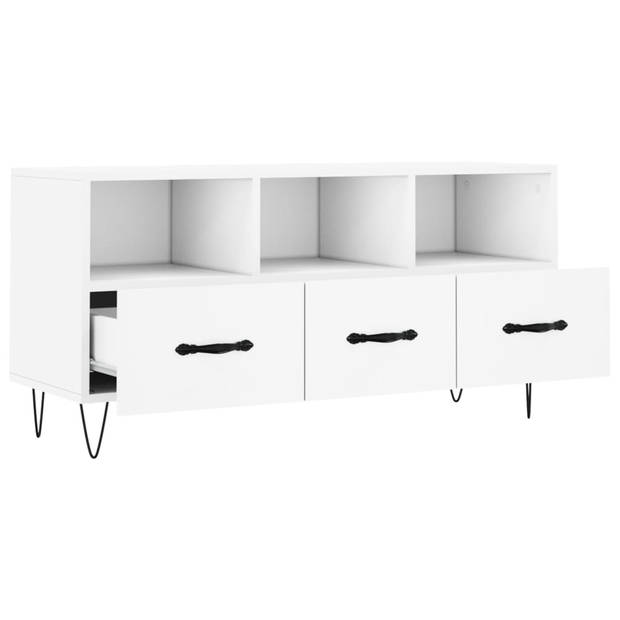 The Living Store TV-meubel - TV-meubel - 102x36x50 cm - Wit