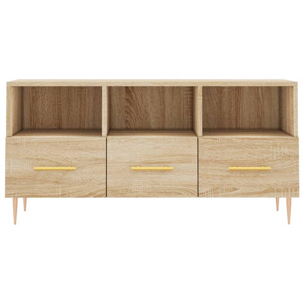 The Living Store TV-meubel Sonoma Eiken - 102 x 36 x 50 cm - Stevig en praktisch design