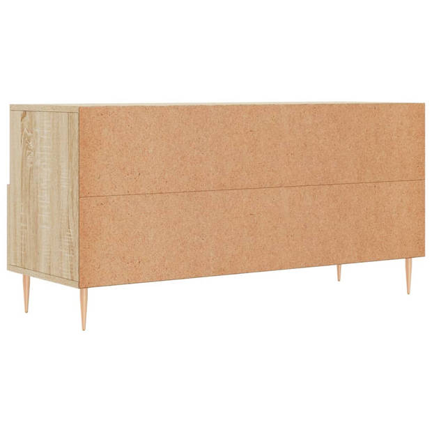 vidaXL Tv-meubel 102x36x50 cm bewerkt hout sonoma eikenkleurig