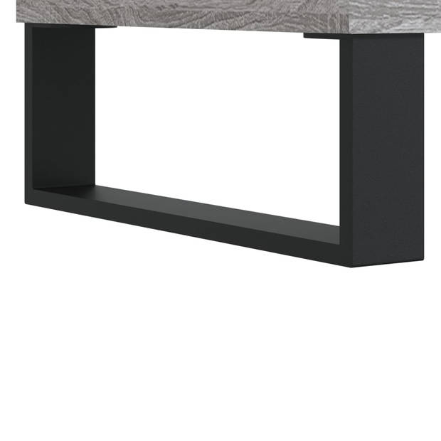 The Living Store Badkaast Industrial - Grijs Sonoma Eiken - 58 x 33 x 60 cm - Duurzaam hout en ijzer