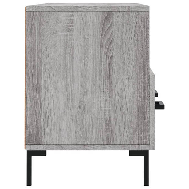 vidaXL Tv-meubel 102x36x50 cm bewerkt hout grijs sonoma eikenkleurig