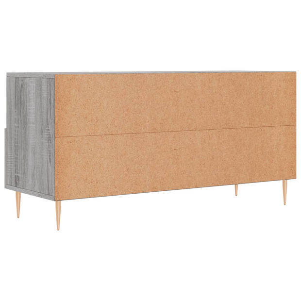 vidaXL Tv-meubel 102x36x50 cm bewerkt hout grijs sonoma eikenkleurig