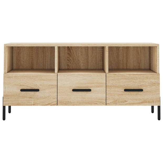 The Living Store Televisiekast Sonoma Eiken - 102 x 36 x 50 cm - Stijlvol Design