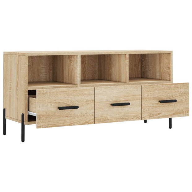 vidaXL Tv-meubel 102x36x50 cm bewerkt hout sonoma eikenkleurig