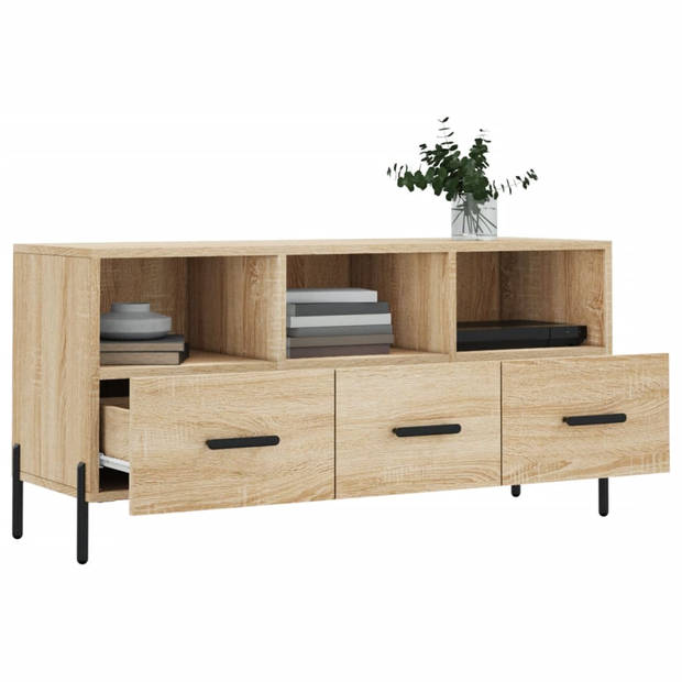 The Living Store Televisiekast Sonoma Eiken - 102 x 36 x 50 cm - Stijlvol Design