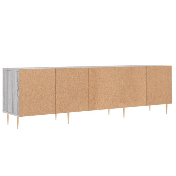 The Living Store TV-meubel - Grijs Sonoma Eiken - 150 x 30 x 44.5 cm - Opbergruimte