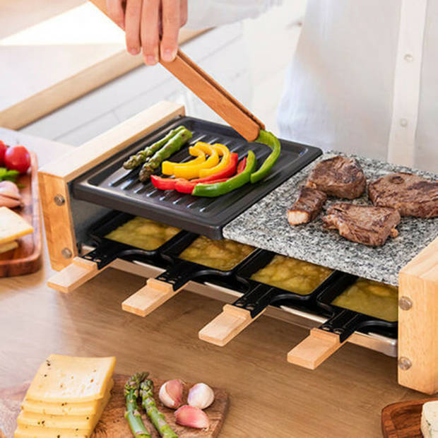 Grilplaat Cecotec Cheese&Grill 8400 Wood MixGrill 1200 W