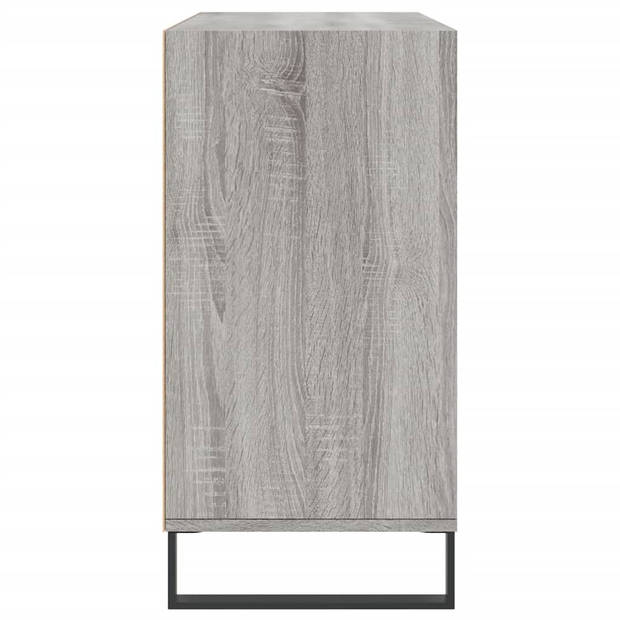 vidaXL Dressoir 103,5x35x70 cm bewerkt hout grijs sonoma eikenkleurig