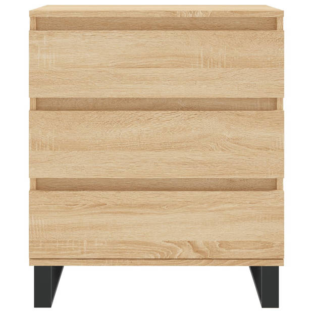 vidaXL Dressoir 60x35x70 cm bewerkt hout sonoma eikenkleurig