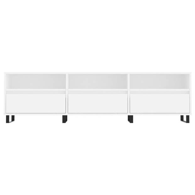 The Living Store TV-meubel 150x30x44.5 cm - bewerkt hout en ijzer