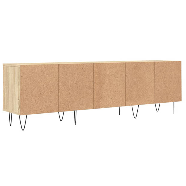 vidaXL Tv-meubel 150x30x44,5 cm bewerkt hout sonoma eikenkleurig