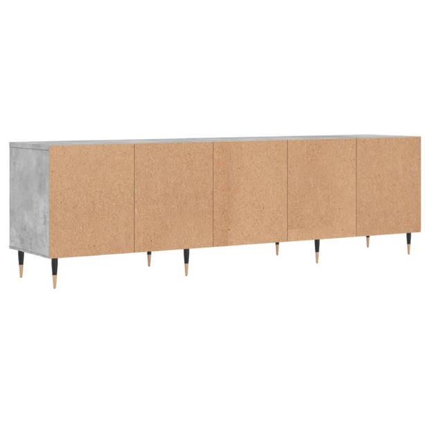 vidaXL Tv-meubel 150x30x44,5 cm bewerkt hout betongrijs