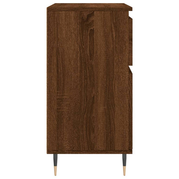 vidaXL Dressoir 60x35x70 cm bewerkt hout bruin eikenkleur