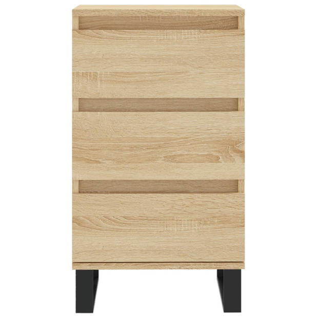 vidaXL Dressoir 40x35x70 cm bewerkt hout sonoma eikenkleurig