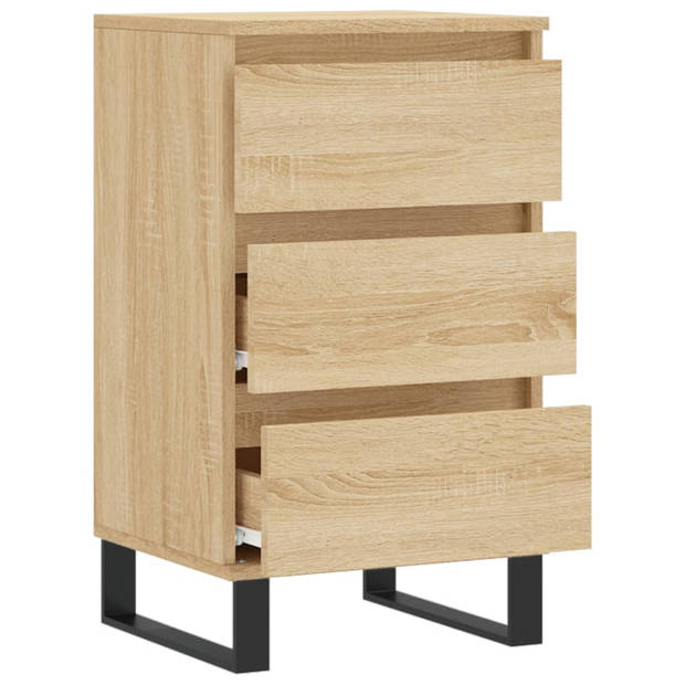 vidaXL Dressoir 40x35x70 cm bewerkt hout sonoma eikenkleurig