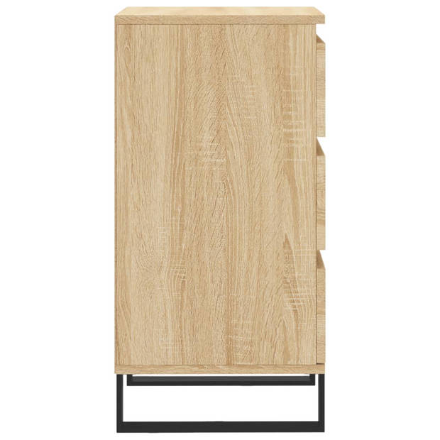 vidaXL Dressoir 40x35x70 cm bewerkt hout sonoma eikenkleurig