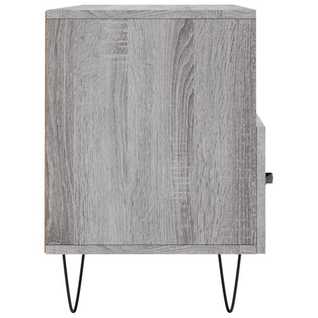 The Living Store TV-meubel s - Media-kast - 102 x 36 x 50 cm - Grijs Sonoma Eiken