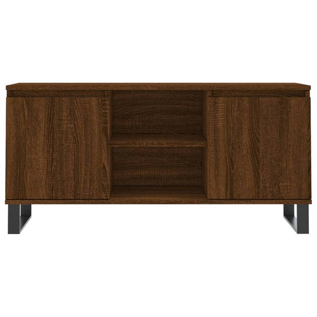 vidaXL Tv-meubel 104x35x50 cm bewerkt hout bruin eikenkleur