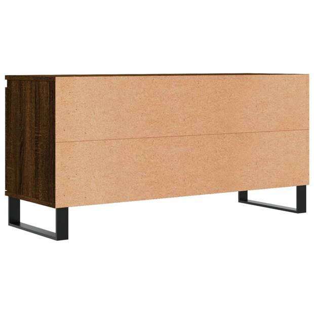 vidaXL Tv-meubel 104x35x50 cm bewerkt hout bruin eikenkleur