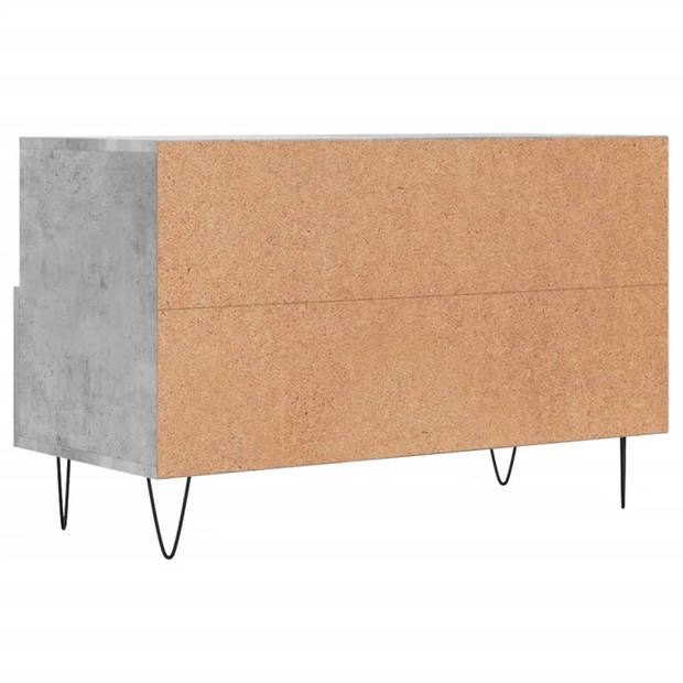 The Living Store Tv-meubel - Betongrijs - 80 x 36 x 50 cm - Stevig materiaal