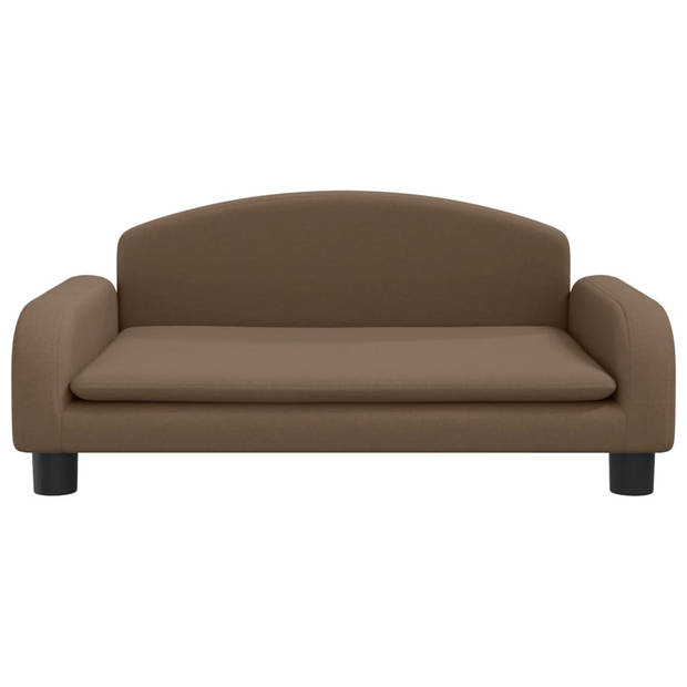 The Living Store Hondenbank Hondenbed - 70x45x30 cm - Bruin - 100% polyester - grenenhout - Schuimvulling