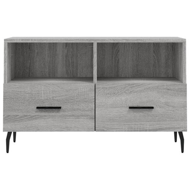 The Living Store TV-meubel Standish - Grijs Sonoma Eiken - 80 x 36 x 50 cm