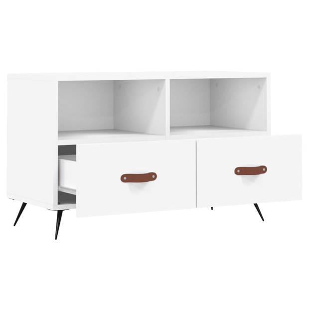 The Living Store TV-meubel - Media-kast 80x36x50 cm - Wit