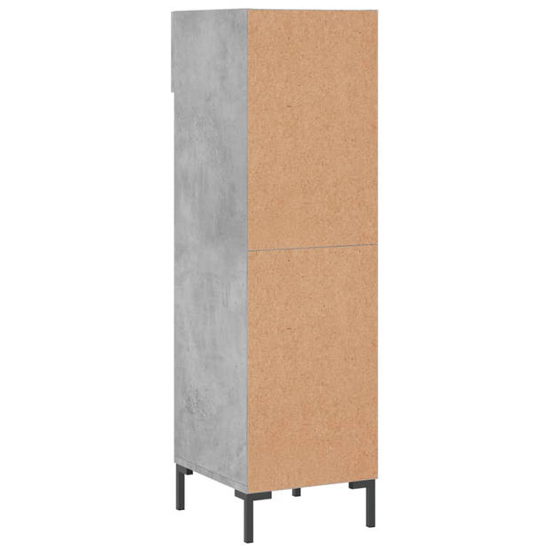 The Living Store Schoenenkast - Betongrijs - 30 x 35 x 105 cm - Duurzaam materiaal