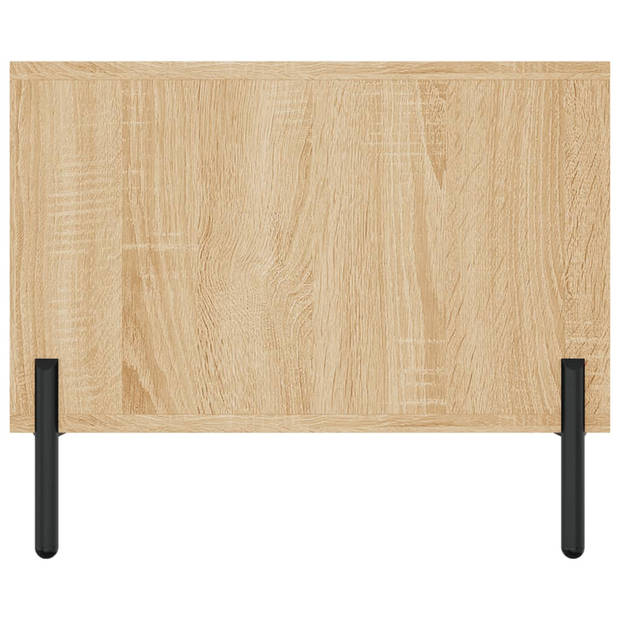 vidaXL Salontafel 102x50x40 cm bewerkt hout sonoma eikenkleurig