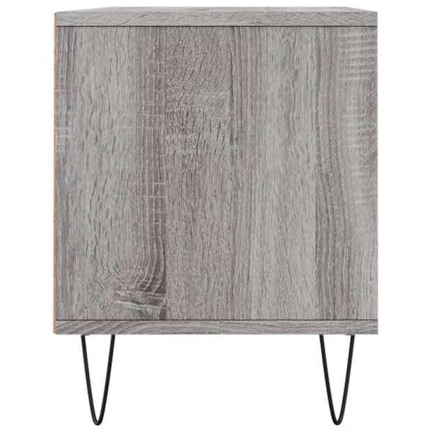 vidaXL Tv-meubel 100x34,5x44,5 cm bewerkt hout grijs sonoma eikenkleur