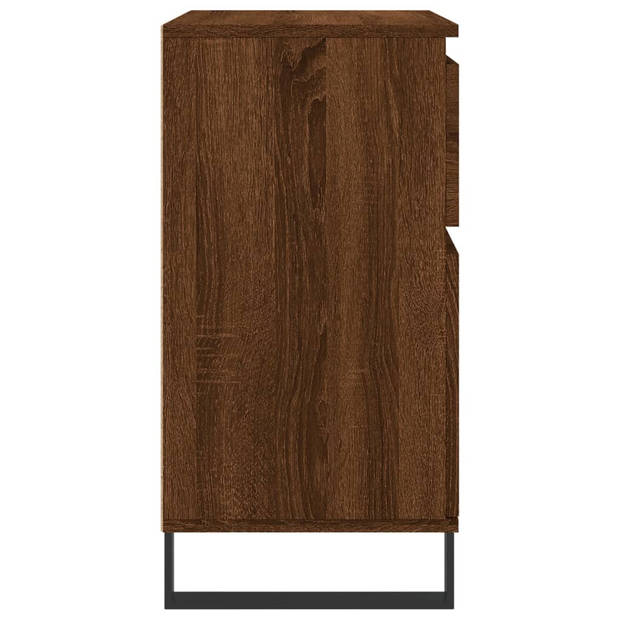 vidaXL Dressoir 60x35x70 cm bewerkt hout bruin eikenkleur