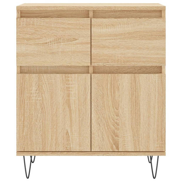 vidaXL Dressoir 60x35x70 cm bewerkt hout sonoma eikenkleurig