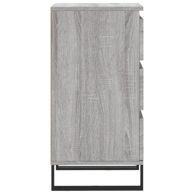 vidaXL Dressoir 40x35x70 cm bewerkt hout grijs sonoma