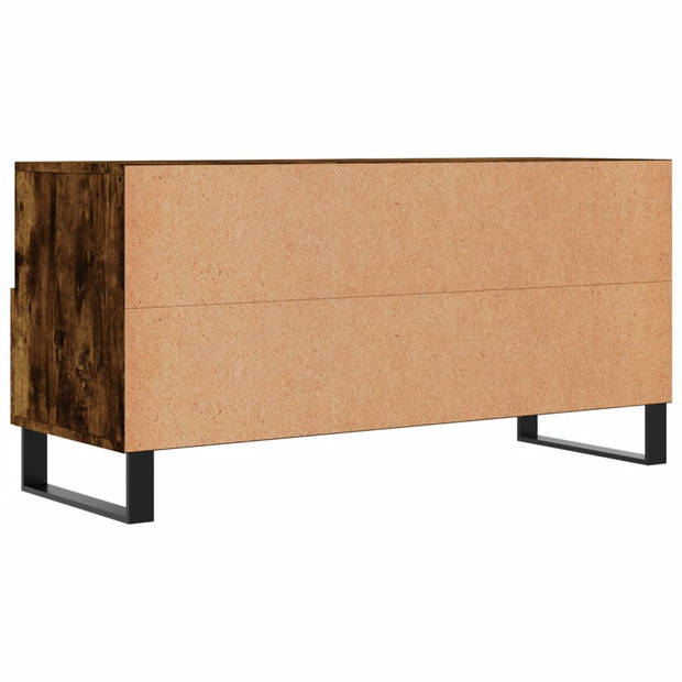 vidaXL Tv-meubel 102x36x50 cm bewerkt hout gerookt eikenkleurig